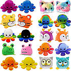 Іграшка Ведмедик-перевертень — двостороння м'яка іграшка для дітей (l_9214), фото 2