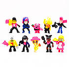 Іграшка Набір фігурок комп'ютерної гри Бравл Старс (10 шт.): Стрітрейсер Брок, Пенні, Золотий Ворон, Спайк і, фото 7