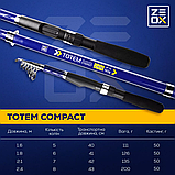 Вудка ZEOX Totem Compact Tele 1.80м (50г) укорочена, фото 10