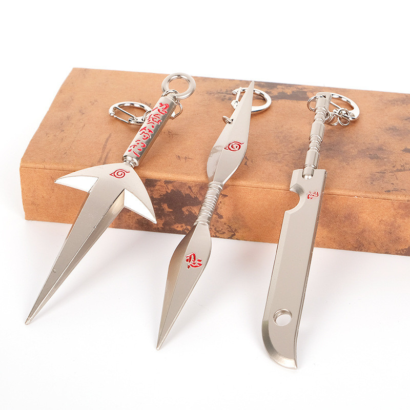 Іграшка Набір брелоків Наруто: Кубикірібочо + кунаї (2шт) для дітей (l_9319), фото 1