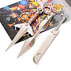 Іграшка Набір брелоків Наруто: Кубикірібочо + кунаї (2шт) для дітей (l_9319), фото 2