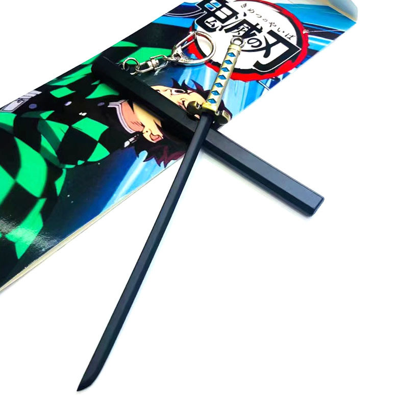 Сувенірний меч (золотиста ручка) катана з «Клинок, що розсікає демонів» іграшка для дітей (l_9324), фото 1