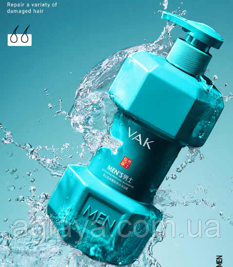 Чоловічий парфумерний гель для душу VAK 500ml, фото 1