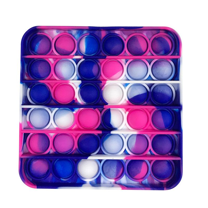 Іграшка Pop it «Мармур Квадрат мікс» сенсорний антистрес для дітей (l_9426), фото 1