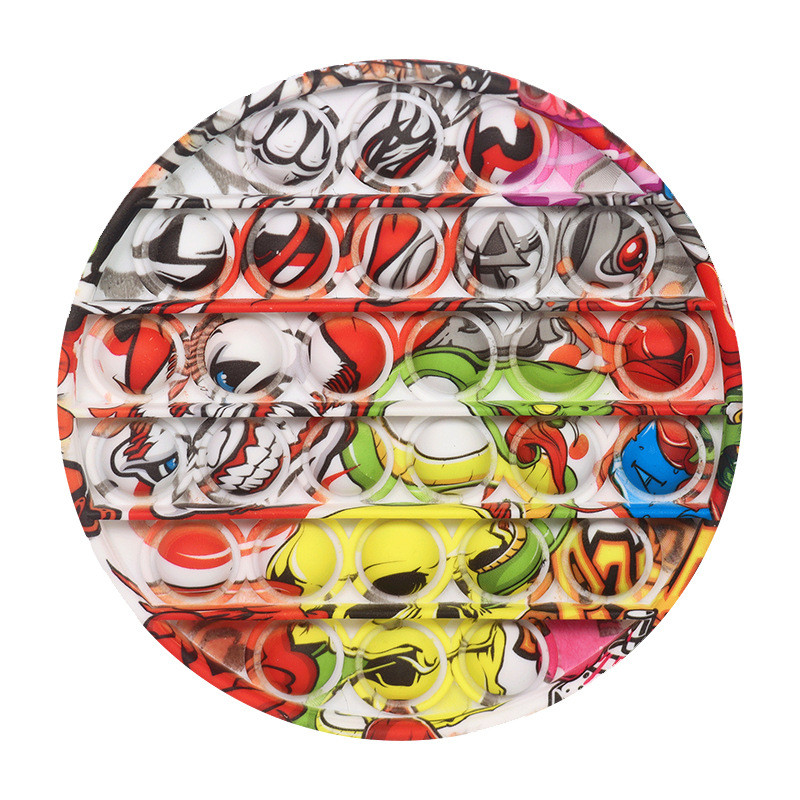 Іграшка Pop it круглий «Хакі» для дітей (l_9500), фото 1