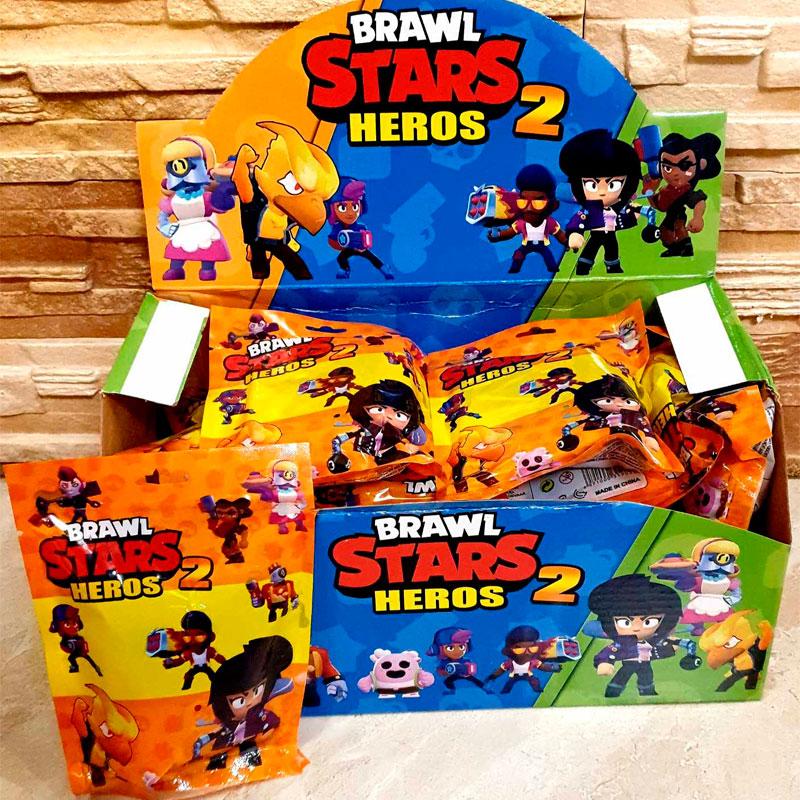 Іграшка Іграшки Brawl Stars 2 (1 фігурка + 2 картки), супергерої гри Бравл Старс. для дітей (l_8703)
