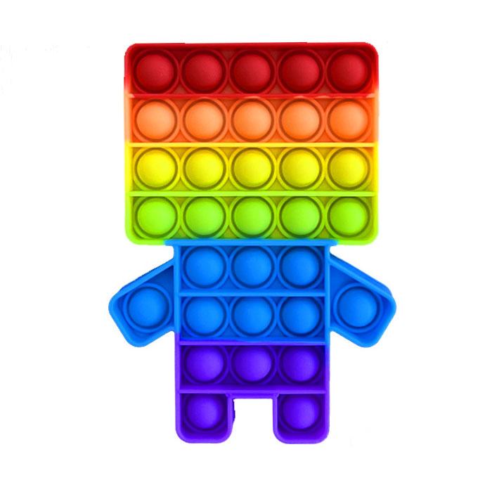 Іграшка Pop it Minecraft (чоловічок із Майнкрафт), іграшка пупирка для дітей (l_9568), фото 1