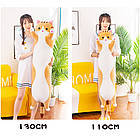 Іграшка Метровий Кіт батон 110 см світло-коричневий м'яка іграшка для дітей (l_11534), фото 3