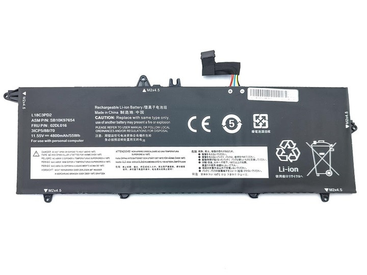 Батарея для ноутбука Lenovo ThinkPad T14S T490S T495S (L18C3PD1 L18L3PD1 L18M3PD1) 11.55V, фото 1