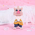 Іграшка Набір брелоків-фігурок (6 шт) Танджіро Камадо, Незуко, Зеницю Агацума, Гію Томіока, Іноске Хабіра для, фото 5