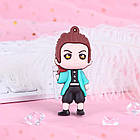 Іграшка Набір брелоків-фігурок (6 шт) Танджіро Камадо, Незуко, Зеницю Агацума, Гію Томіока, Іноске Хабіра для, фото 6