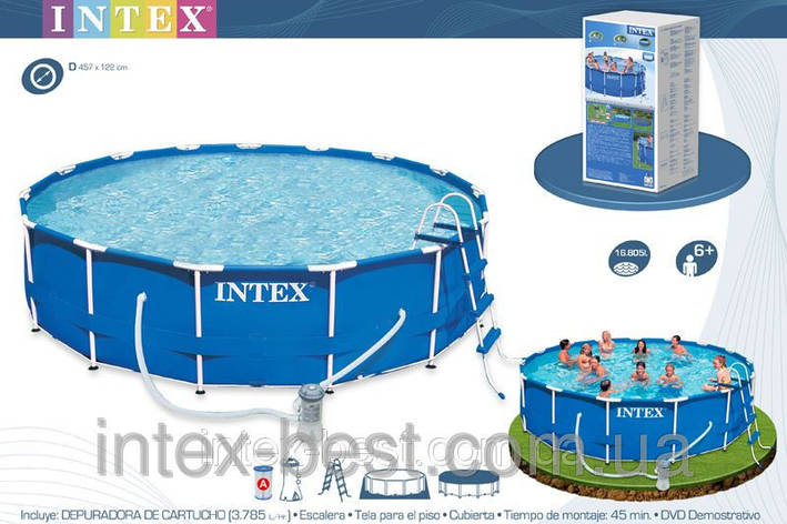 Каркасний Басейн Intex 54946 (28236) (457х122см), фото 1