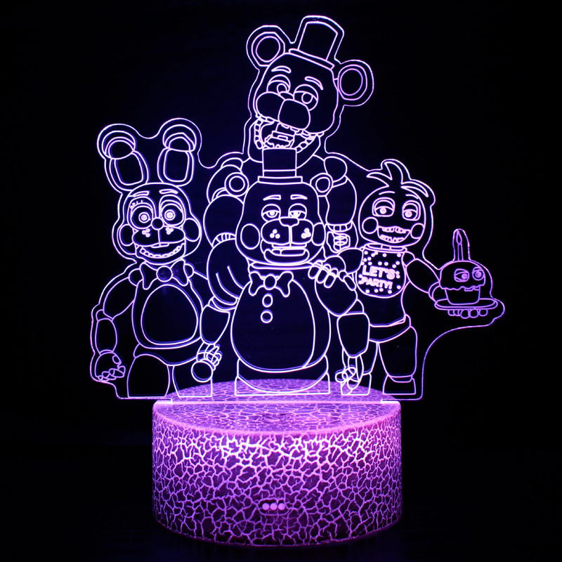 Нічник ФНАФ (П'ять ночей із Фредді) — багатобарвна іграшка для дітей (l_12980), фото 1
