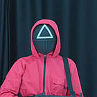 Іграшка Маска Трикутник з Гра в кальмара (охоронець) для дітей (l_10051), фото 2