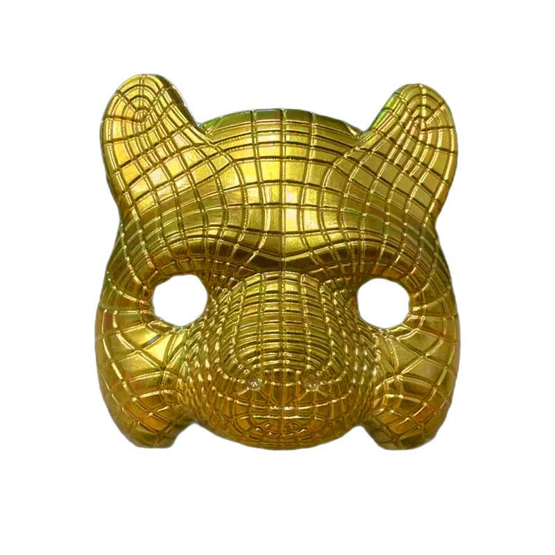 Золота маска Віп Ведмідь з Гра в кальмара (l_10055), фото 1