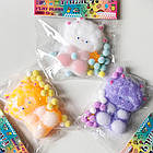 Іграшка Таба Сквіш Овечка Біла желейна таба лапка з ворсинками антистрес для дітей (l_13187), фото 3