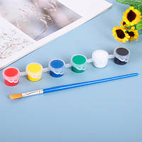 Іграшка Акрилові фарби з китицею для малювання для дітей (l_13222)