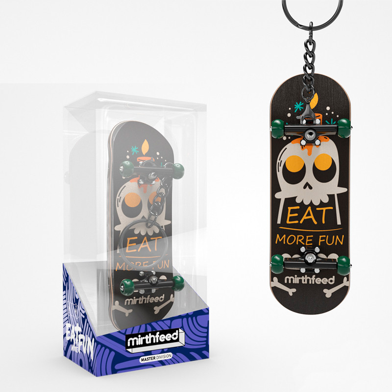 Іграшка «Eat More Fun» Професійний Дерев'яний фінгерборд (5 шарів) для трюків, оригінальний для дітей, фото 1
