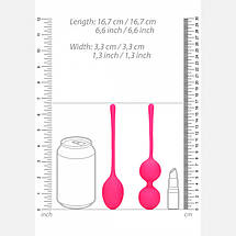 Вагінальні кульки Кегеля для тонусу м'язів піхви Loveline, рожевий, фото 2
