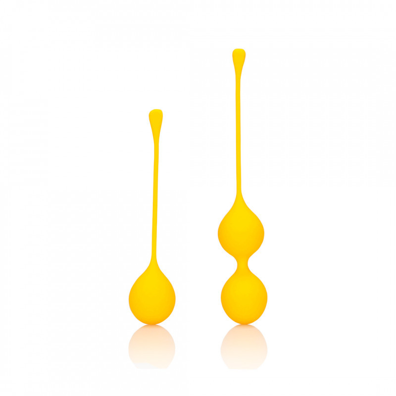 Вагінальні кульки Кегеля для тренувань м'язів піхви Loveline, жовтий