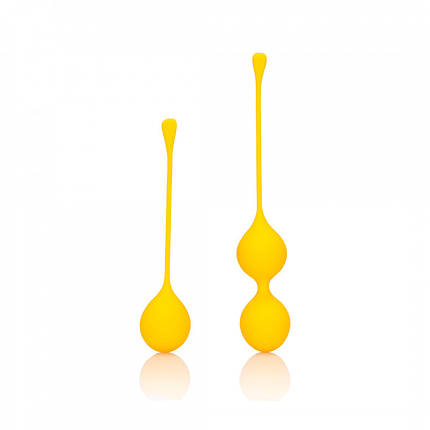 Вагінальні кульки Кегеля для тренувань м'язів піхви Loveline, жовтий, фото 1