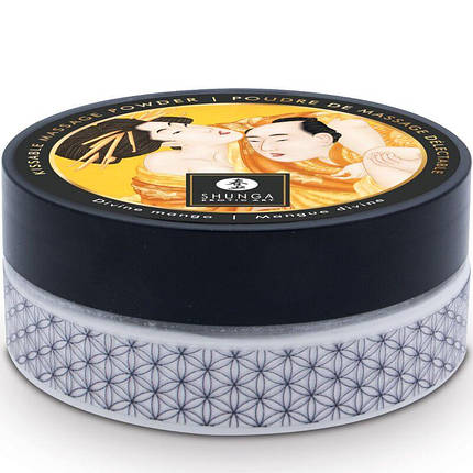 Солодка пудра для оральних ласк Shunga Body Powder Luscious Mango, 75 грамів, фото 2