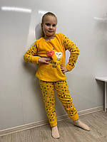 М'яка та тепла піжамка для дівчаток махра та велсофт