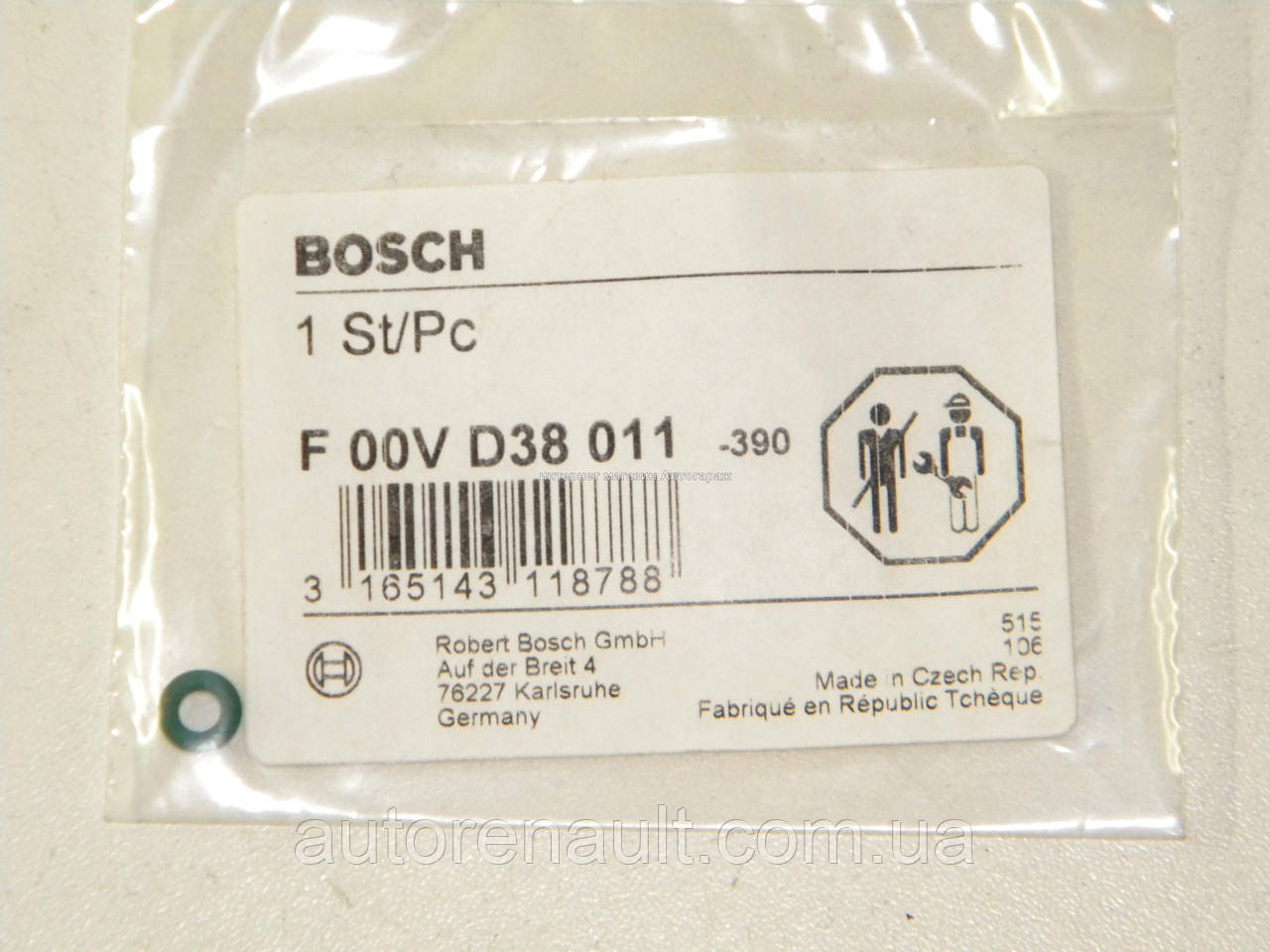 Уплотнительное кольцо клапана топлевной рейки на Мерседес Спринтнр 2.2/2.7 CDI BOSCH (Германия) - F00VD38011 - фото 2 - id-p433828307