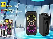 Портативна Bluetooth колонка з мікрофоном та світломузикою BT-2425 Активна підлогова Bluetooth колонка, фото 2