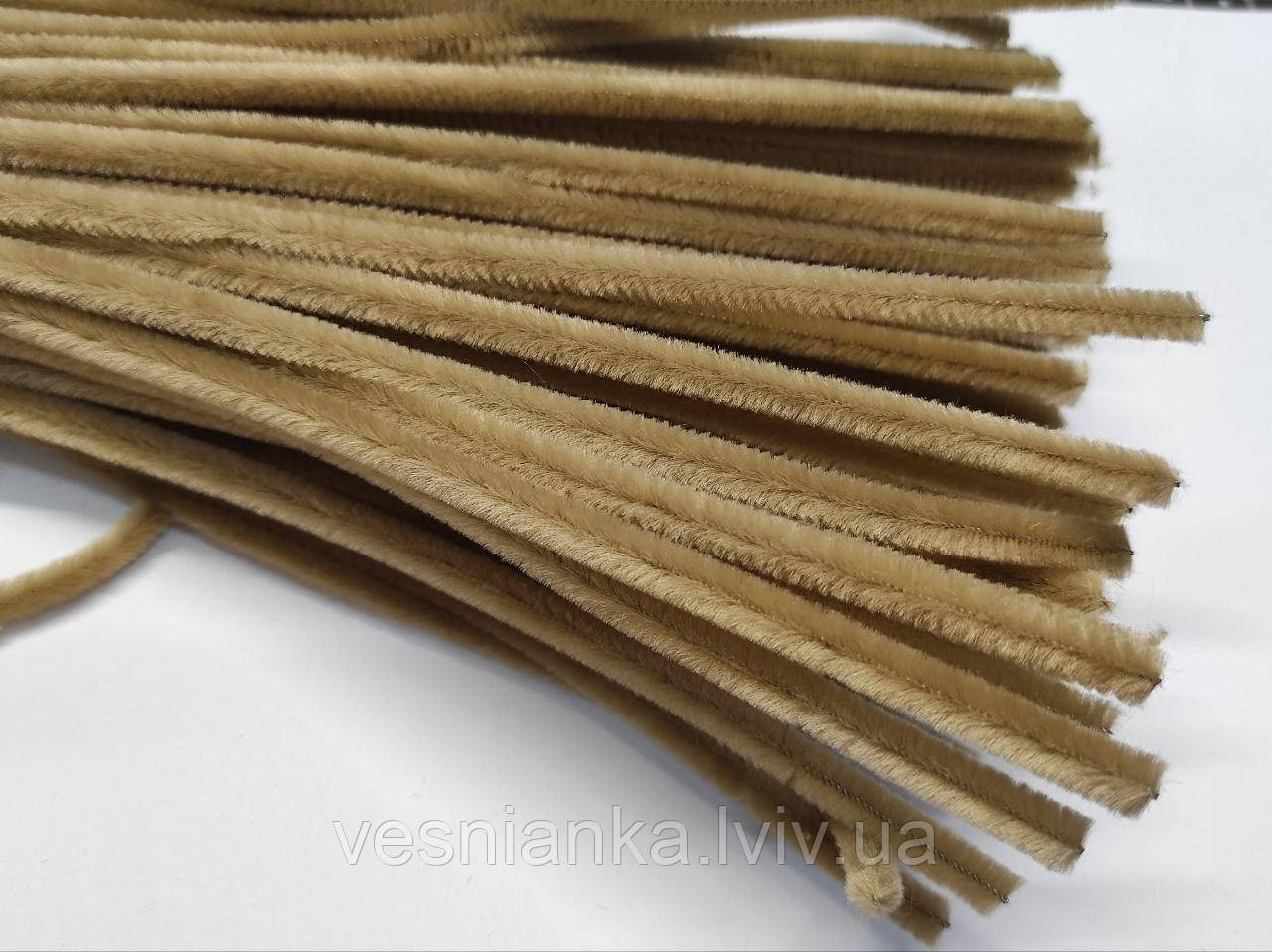 Декоративний синельний дріт, Капучіновий (1 шт) 30148-012, фото 1