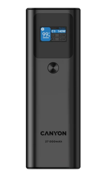 Зовнішній акумулятор (павербанк) Canyon PB-2010 27000mAh Dark Grey (CNE-CPB2010DG)