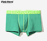 Чоловічі боксери труси Pink Hero сині зелені спідня білизна, фото 5