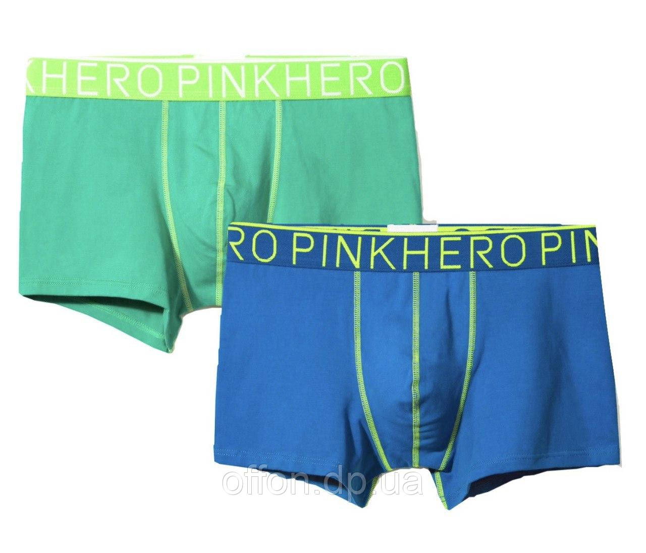 Чоловічі боксери труси Pink Hero сині зелені спідня білизна