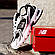 РОЗПРОДАЖ!! Зимові кросівки New Balance 530 на хутрі чорні з білим, фото 4