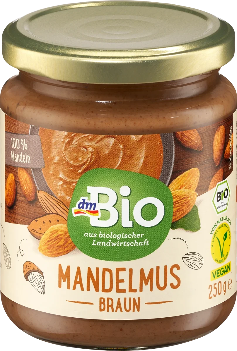 Органічна мигдальна паста dm Bio Mandelmus, braun, 250 гр