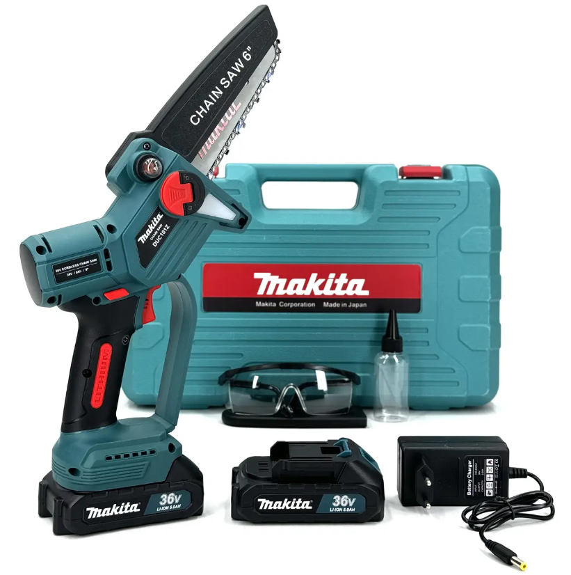 Акумуляторна пила Makita безщіткова 15 см 36V Пила Макіта з індикатором і автоматичним мастилом mm