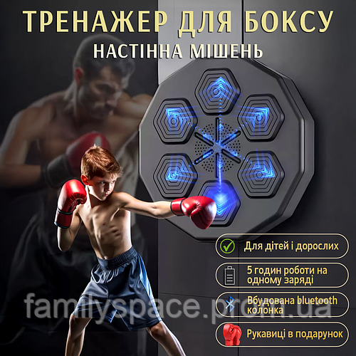 Интерактивная настенная боксерская мишень блютуз колонка Музыкальный ...