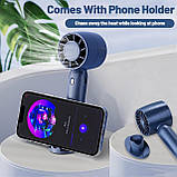 Міні-ручний вентилятор HITNEXT, портативний ручний вентилятор, персональний невеликий вентилятор, що працює від акумулятора 2000, фото 5