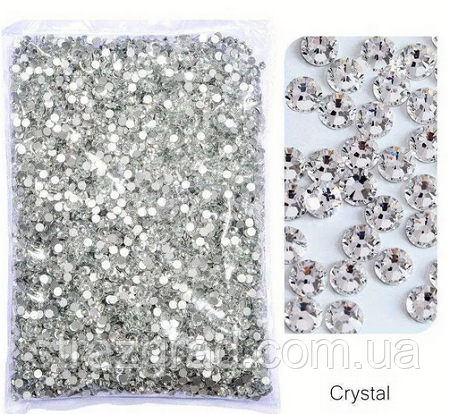 14400 шт 100 Gross Стрази клейові Premium Crystal SS20 Non-hot Fix Холодної фіксації, фото 1