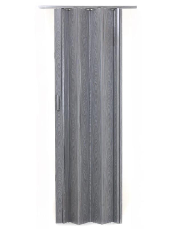 Двері гармошка глуха посилена, Дуб Сірий 850*2030*12 мм. Двері міжкімнатні складні. Доставка, фото 1