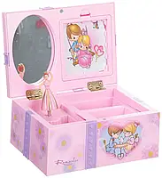 Скринька 9209 16 см, дзеркало під кришкою , фігурка , музика ( заводна )., фото 5