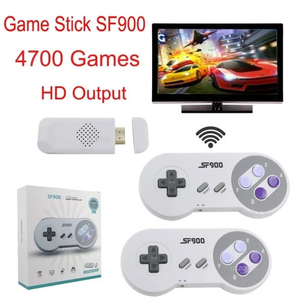 Ігрова приставка SFC Drive SF900 8 bit і 16 bit для SNES і NES, HDMI Sega Dendy з вбудованими ретрограми