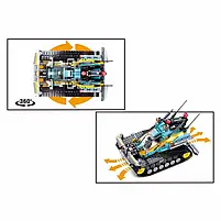 Конструктор M38-B1021 транспорт, 530 деталі, на радіокеруванні 2.4G, акумулятор, у коробці, 8-28,5-10, фото 3