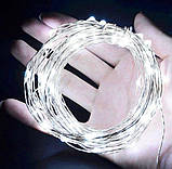 Гірлянда на батарейках + USB 3 m 30 led W WHITE, фото 4
