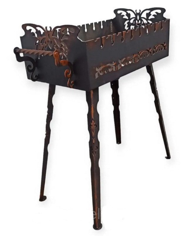 Мангал для шашлику розбірний переносний Метелик, фото 1