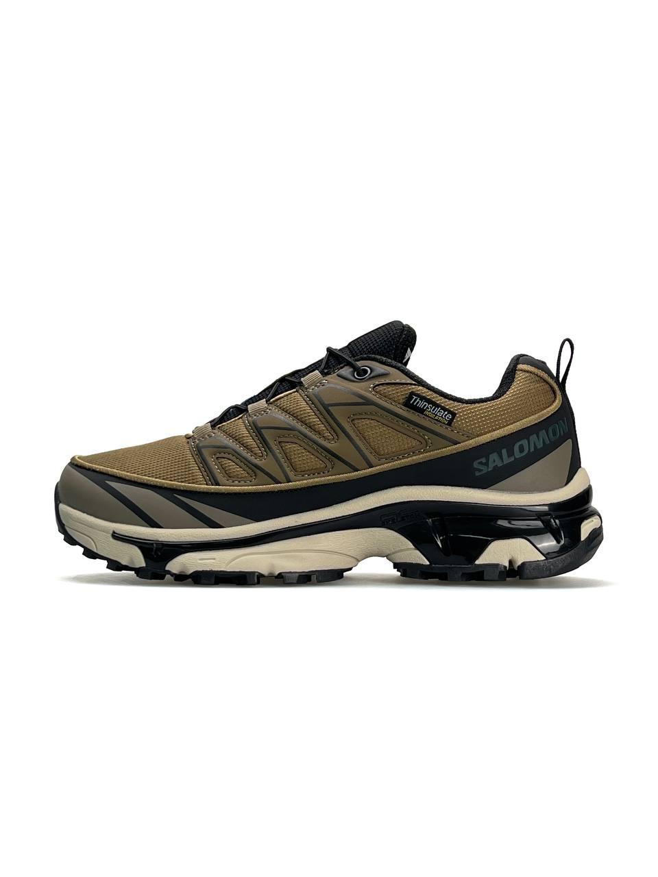 Чоловічі кросівки Salomon XT-6 Sand, кеди Соломон шкіра текстиль Gore-Tex, термо пісочні 41, фото 1