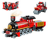 Конструктор  42101 "Trans Collector" Поїзд, будтехніка, мотоцикл 3 в 1, 305 деталей., фото 2