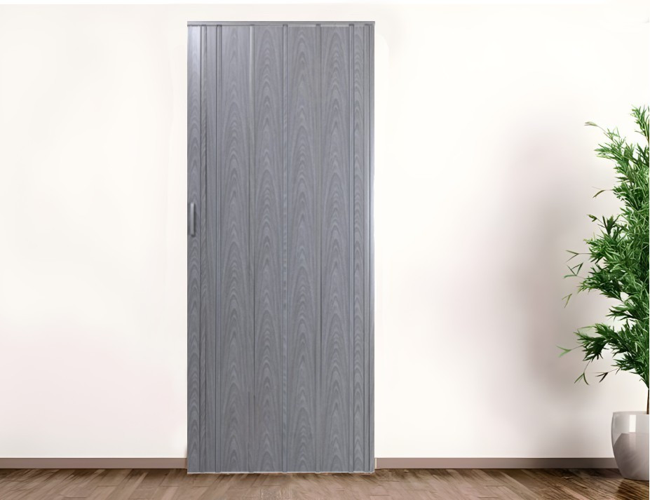 Двері гармошка посилені, Дуб Сірий 850*2030, товщина 12 мм. Двері міжкімнатні складні. Доставка, фото 1