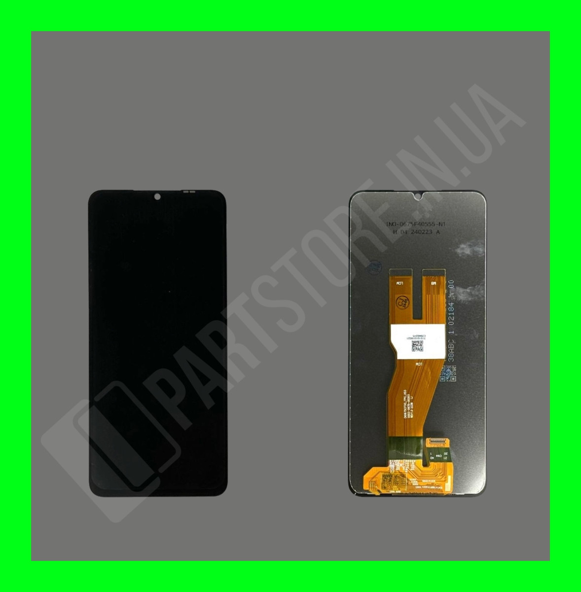 Дисплей Samsung A055 А05 2023 із сенсором, чорний (оригінальні комплектуючі)