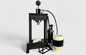 Прес для олії 30 тонн 4 літри капролон для холодного пресування (повний комплект) "PRO" OilExpress